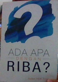Image of Ada Apa Dengan Riba?