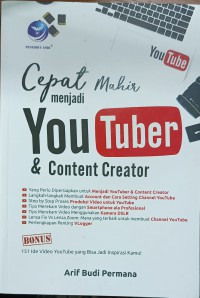 Image of Cepat Mahir Menjadi You Tuber & Content Creator