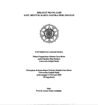 Image of Hikayat Prang Sabi Satu Bentuk Karya Sastra Perlawanan