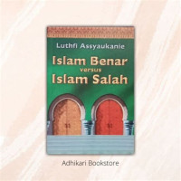 Image of Islam benar versus Islam salah