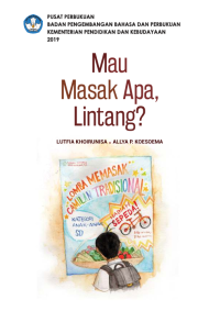 Image of Mau Masak Apa, Lintang?