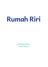 Image of Rumah Riri: Buku Konsep