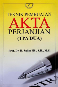 Image of Teknik Pembuatan Akta Perjanjian (TPA Dua)